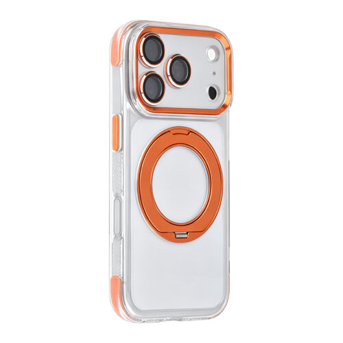 TUNIQ TUNIQ iPhone 18 Pro/iPhone 17 Pro Coque MagSafe avec support à 360° - Orange