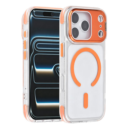 TUNIQ TUNIQ iPhone 18 Pro/iPhone 17 Pro MagSafe-Hülle mit Kameraständer - Orange