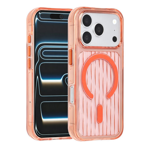 TUNIQ TUNIQ iPhone 18 Pro/iPhone 17 Pro Coque MagSafe à motif - Orange