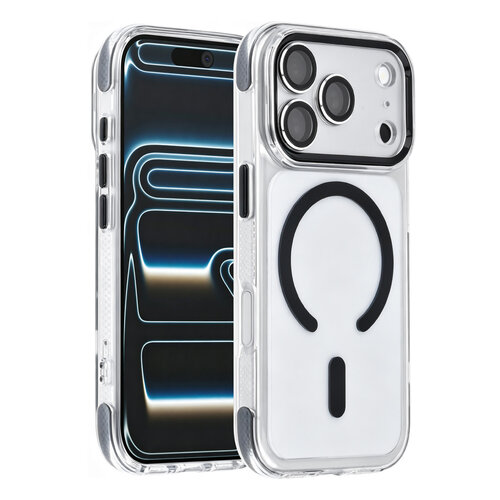 TUNIQ TUNIQ iPhone 18 Pro/iPhone 17 Pro Coque Airbag MagSafe en TPU et PC - Noir