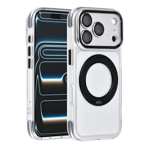 TUNIQ TUNIQ iPhone 18 Pro/iPhone 17 Pro MagSafe case with 360° stand - Black