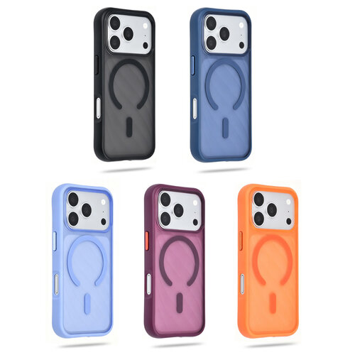 TUNIQ TUNIQ iPhone 18 Pro Max/iPhone 17 Pro Max MagSafe-Hülle mit Muster und Skin Touch - Schwarz