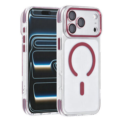 TUNIQ TUNIQ iPhone 18 Pro Max/iPhone 17 Pro Max Handyhülle MagSafe PC Airbag - Bordeaux