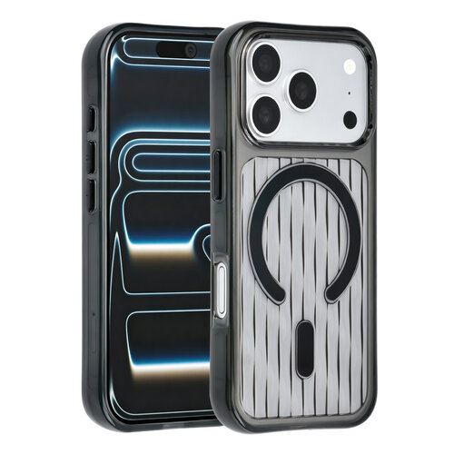 TUNIQ TUNIQ iPhone 18 Pro/iPhone 17 Pro Coque MagSafe à motif - Noir