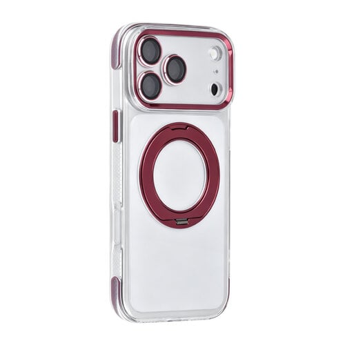 TUNIQ TUNIQ iPhone 18 Pro Max/iPhone 17 Pro Max MagSafe-Hülle mit 360°-Ständer - Bordeauxrot
