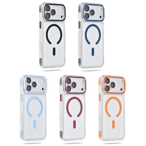 TUNIQ TUNIQ iPhone 18 Pro Max/iPhone 17 Pro Max Coque Airbag MagSafe en TPU et PC - Bleu foncé