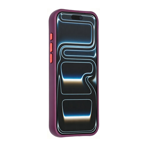 TUNIQ TUNIQ iPhone 18 Pro Max/iPhone 17 Pro Max Coque MagSafe à motif et finition Skin Touch - Bordeaux