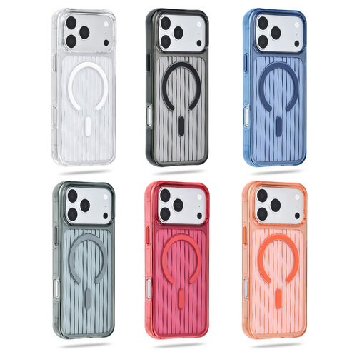 TUNIQ TUNIQ iPhone 18 Pro Max/iPhone 17 Pro Max Coque MagSafe à motif - Bleu foncé