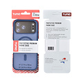 TUNIQ TUNIQ iPhone 18 Pro Max/iPhone 17 Pro Max Coque MagSafe à motif et finition Skin Touch - Bleu foncé