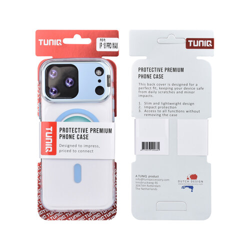 TUNIQ TUNIQ iPhone 18 Pro Max/iPhone 17 Pro Max MagSafe-Hülle mit Kameraständer - Hellblau