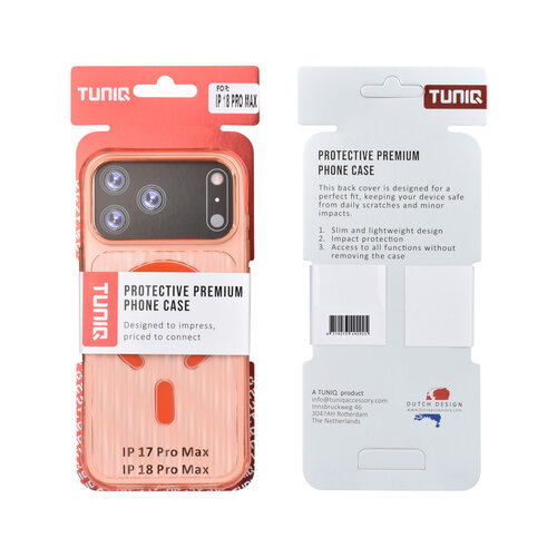 TUNIQ TUNIQ iPhone 18 Pro Max/iPhone 17 Pro Max Patterned MagSafe case - Orange