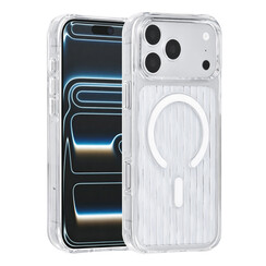 TUNIQ iPhone 18 Pro Max/iPhone 17 Pro Max Handyhülle MagSafe PC Muster - Transparent