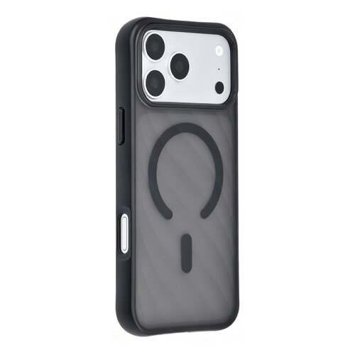 TUNIQ TUNIQ iPhone 18 Pro/iPhone 17 Pro Handyhülle MagSafe Muster Weiche Oberfläche - Schwarz