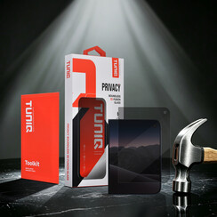 TUNIQ 10er-Pack iPhone Duo Rahmenloses Blickschutzglas - Schwarz