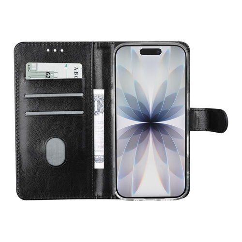 TUNIQ TUNIQ iPhone 18 Pro/iPhone 17 Pro Étui à rabat en PU et TPU - Noir