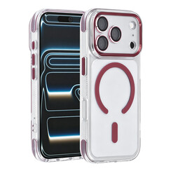 TUNIQ iPhone 18 Pro/iPhone 17 Pro Coque Airbag MagSafe en TPU et PC - Bordeaux