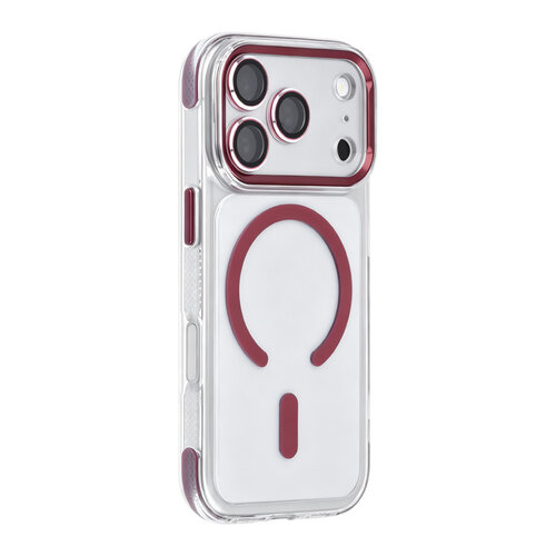 TUNIQ TUNIQ iPhone 18 Pro/iPhone 17 Pro Handyhülle MagSafe PC Airbag - Bordeaux