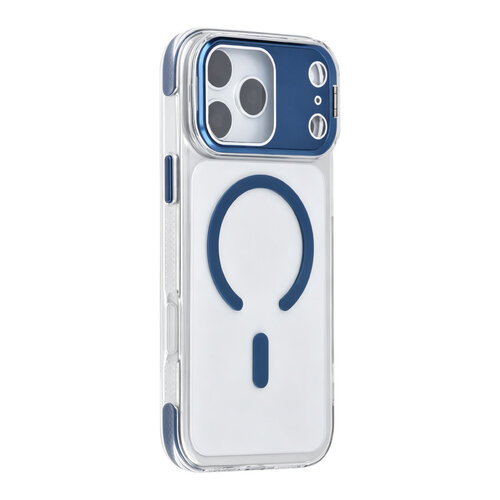 TUNIQ TUNIQ iPhone 18 Pro Max/iPhone 17 Pro Max Coque MagSafe avec support au niveau de l'appareil photo - Bleu foncé