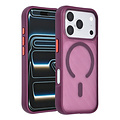 TUNIQ TUNIQ iPhone 18 Pro/iPhone 17 Pro MagSafe-Hülle mit Muster und Skin Touch - Bordeauxrot