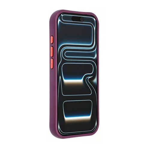 TUNIQ TUNIQ iPhone 18 Pro/iPhone 17 Pro MagSafe-hoesje met patroon en Skin Touch - Bordeauxrood