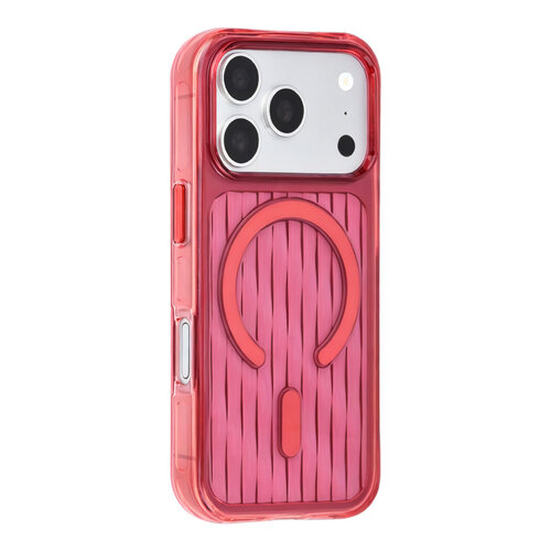 TUNIQ TUNIQ iPhone 18 Pro/iPhone 17 Pro Coque MagSafe à motif - Bordeaux
