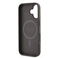 Guess Guess iPhone 16 Plus Back cover coque - HC Magsafe PU 4G Classic Metal logo - Marron
