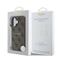 Guess Guess iPhone 16 Plus Back cover case - HC Magsafe PU 4G Classic Metal logo - Brown