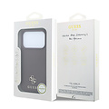 Guess Guess iPhone 18 Pro/17 Pro Hardcase MagSafe Saffiano met klein 4G-logo en klassiek logo - Bordeaux