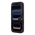 Guess Guess iPhone 18 Pro/17 Pro Coque rigide PU grainé avec grand logo en résine - Bordeaux