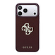 Guess Guess iPhone 18 Pro/17 Pro Coque rigide PU lisse avec grand logo à strass - Bordeaux Guess Guess iPhone 18 Pro/17 Pro Coque rigide PU lisse avec grand logo à strass - Bordeaux