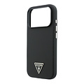 Guess Guess iPhone 18 Pro/17 Pro Coque rigide MagSafe PU Kevlar avec logo triangulaire - Noir