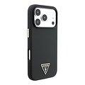 Guess Guess iPhone 18 Pro/17 Pro Hard Case MagSafe PU Kevlar with Triangle Logo - Black