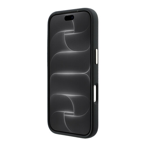 Guess Guess iPhone 18 Pro/17 Pro Hardcase MagSafe PU Kevlar met driehoekig logo - Zwart