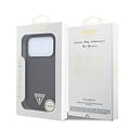 Guess Guess iPhone 18 Pro Max/17 Pro Max Handyhülle MagSafe PU Kevlar mit dreieckigem Logo - Bordeaux/Schwarz