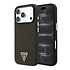 Guess iPhone 18 Pro Max/17 Pro Max Hardcase MagSafe PU Kevlar met driehoekig logo - Zwart/Bruin Guess iPhone 18 Pro Max/17 Pro Max Hardcase MagSafe PU Kevlar met driehoekig logo - Zwart/Bruin