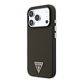 Guess Guess iPhone 18 Pro Max/17 Pro Max Handyhülle MagSafe PU Kevlar mit dreieckigem Logo - Schwarz/Braun