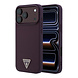 Guess Guess iPhone 18 Pro Max/17 Pro Max Hardcase MagSafe met generfde afwerking en driehoekig logo - Bordeaux Guess Guess iPhone 18 Pro Max/17 Pro Max Hardcase MagSafe met generfde afwerking en driehoekig logo - Bordeaux
