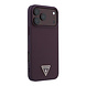Guess Guess iPhone 18 Pro Max/17 Pro Max Hardcase MagSafe met generfde afwerking en driehoekig logo - Bordeaux Guess Guess iPhone 18 Pro Max/17 Pro Max Hardcase MagSafe met generfde afwerking en driehoekig logo - Bordeaux