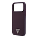 Guess Guess iPhone 18 Pro Max/17 Pro Max Hardcase MagSafe met generfde afwerking en driehoekig logo - Bordeaux Guess Guess iPhone 18 Pro Max/17 Pro Max Hardcase MagSafe met generfde afwerking en driehoekig logo - Bordeaux