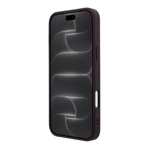 Guess Guess iPhone 18 Pro Max/iPhone 17 Pro Max Hardcasehoesje Glad PU Groot strasslogo - Bordeaux