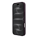Guess Guess iPhone 18 Pro/17 Pro Hardcase Glad PU met groot strasslogo - Bordeaux