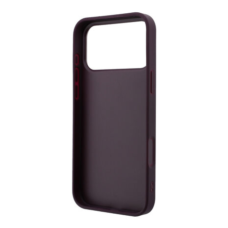 Guess Guess iPhone 18 Pro/17 Pro Handyhülle Glattes PU mit großem Strasslogo - Bordeaux Guess Guess iPhone 18 Pro/17 Pro Handyhülle Glattes PU mit großem Strasslogo - Bordeaux