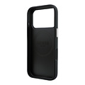 Guess Guess iPhone 18 Pro Max/iPhone 17 Pro Max Hartschalenhülle MagSafe PU Kevlar Dreieckiges Logo - Schwarz