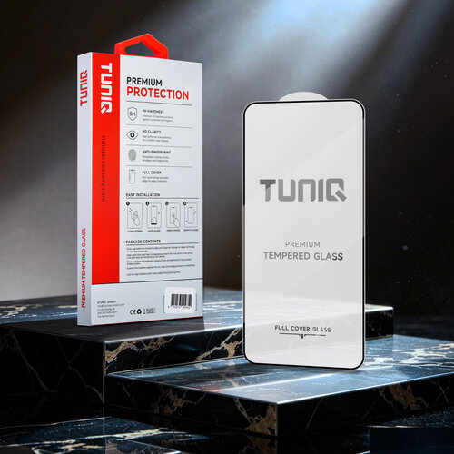 TUNIQ TUNIQ Boîte de 10 Galaxy S26 FE Protection d’écran 10D en verre trempé - Transparent