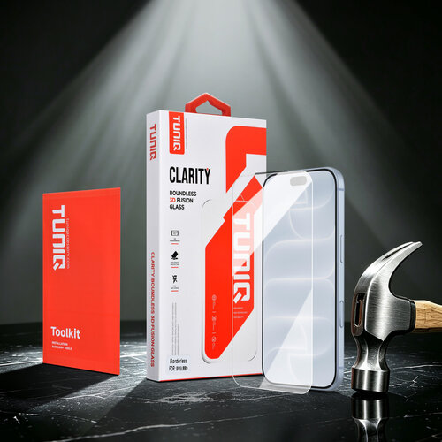 TUNIQ TUNIQ 10er-Pack iPhone 18 Pro Rahmenloser 10D Displayschutz aus gehärtetem Glas - Transparent
