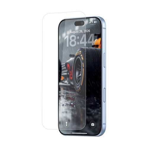 TUNIQ TUNIQ Boîte de 10 iPhone 18 Pro Protection d’écran 2.5D en verre trempé - Transparent