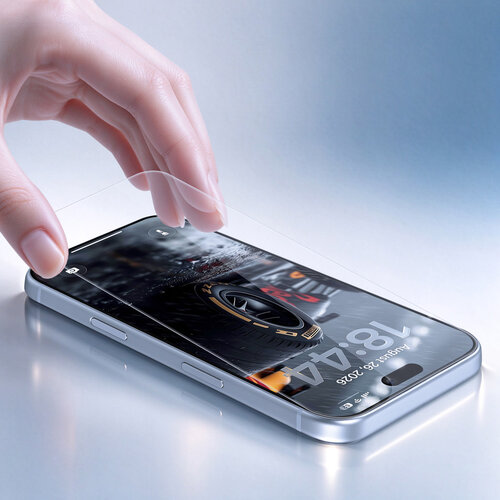TUNIQ TUNIQ Boîte de 10 iPhone 18 Pro Protection d’écran 2.5D en verre trempé - Transparent