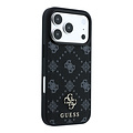 Guess Guess iPhone 18 Pro/iPhone 17 Pro Hardcasehoesje MagSafe Peony klein 4G-logo - Zwart