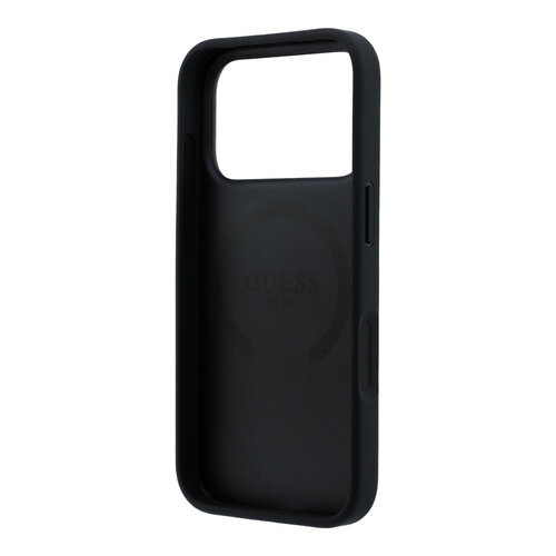 Guess Guess iPhone 18 Pro/iPhone 17 Pro Hard Case MagSafe Peony small 4G logo - Black