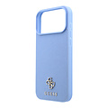 Guess Guess iPhone 18 Pro Max/iPhone 17 Pro Max Hardcasehoesje MagSafe Saffiano klein 4G-logo klassiek logo - Blauw